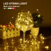2M 20 leds Filo d'argento Fata Ghirlanda Lampada LED String Lights Natale Wedding Home Party Decoration Alimentato da batteria CR2032