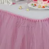 친환경 100cm X 80cm 라이트 핑크 얇은 명주 그물 투투 표 스커트 식기 결혼식 파티 베이비 샤워 생일 크리스마스 리셉션 테이블 장식