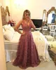 2018 Sexy Cheap Evening Dresses Square Neck Keyhole Appliques Lace Crystal Beaded Bling Formal Evening Gowns Plus Size Arabic Party Dress
