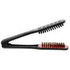 Double Sided Hair Straightening Comb Bristle Hair Brush Clamp V Shape Hair Straighter Comb Styling Tools6015279