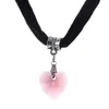 Heart Crystal Choker Necklace Goth Vintage Gothic Velvet Victorian Lace Necklaces Steampunk collares bib Bar Necklace