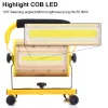 Lampada da lavoro a LED portatile dimmerabile da 100 W Lampada da lavoro senza fili Ricaricabile COB LED Luce di inondazione Spot Lampada da campeggio da lavoro esterna Flood3319838