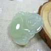 Antiguidade Natural A Gelado Branco Jadeíte Jade Buda Deus