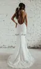 Desigin Simple Katie May Beach Mermaid Wedding Dresses with Slit Full Lace Spaghetti Holiday Holiday Garden Dress Cheap6011468