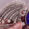 Ravenclaw Lose Crown Horcrux Bridal Hairbands Antique Silver Eagle Anime Blue Crystal Headbands Wedding Hair Akcesoria S9189136620