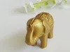 100 stks Gold Lucky Elephant Place Card Houders / Foto Houder Weddingbridal Douche Gunsten en Gift Gratis verzending