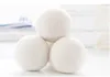 Bolas para secadora de fieltro de lana Natural, bolas de lavandería de 75mm, suavizante de tela reutilizable no tóxico, reduce el tiempo de secado, bolas de Color blanco