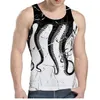 ZAKVERN HEREN TANK TOP UITSCHIKKINGEN Sexy Zomer 3D Galaxy Ruimte Gedrukt Top Tees Shirts Mouwloze Stringer Sinlets Bodybuilding