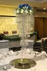 新しいH80CMの背の高い結晶の結婚式の中心的なパーティーの装飾テーブルシャンデリアの花の立場の結婚式の小道具