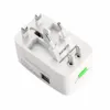 Wszystko w jednym uniwersalnym Global International Plug Adapter 2 Porta USB World Travel AC Ładowarka zasilania Adapter z AU US UK EU wtyczka