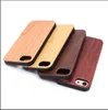 Étuis de téléphone rétro en bois véritable + TPU Logo personnalisé pour Iphone 7 8 plus 10 X 5s 6 6s Couverture de téléphone portable en bois Bamboo Mobile pour Samsung S9 S8 S7