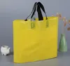Logotipo personalizado impresso sacos de compras de embalagem de plástico com alça, vestuário personalizado / vestuário / embalagem de presente saco SN1007
