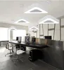 Üçgen Süspansiyon Asma Sarkıt Basit Modern LED Işık Kolye AC 85-265 Volt İçin Salon Odası Büro Restoran takılıyoruz Yemek