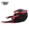 Casco moto in fibra di carbonio gossip rosso casco moto integrale in ferro Certificazione DOT Casco moto in fibra di carbonio di alta qualità