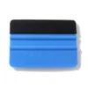 PP Durable Felt Felping Scraper Squeegee Tool for Car Window Film Blue Color1209736