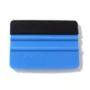 PP Durable Felt Wrapping Scraper Squeegee Tool for Car Window Film Blue Color