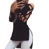 블라우스 4XL 3XL XXL 패션 여성 셔츠 탑스 캐주얼 클럽 섹시한 중공 소매 셔츠 블라우스