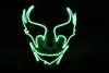 2018 New Halloween Scary Mask Cosplay LED Costume Mask El Wire Light Up the Purge Movie Flash LED Festival Costume Luminous2599507