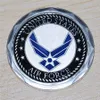 Envío Gratis 50 unids/lote, EE. UU. Cónyuge de la Fuerza Aérea, Moneda de Desafío de Plata de la USAF