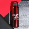 Food Grade Stainless Steel Cup Vacuum Double Lid Straight Cups Outdoor Sports Straw Keep Warm Water Bottle 25yx ff