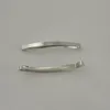 20st Silver Finish 4mm64cm 25quot Slim Plain Rectangle Metal Slide Hair Barrettes At Lead och Nickle Whole3289686