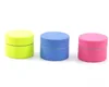 Three Layers Aluminum Alloy Tobacco Grinder New Style Multi Colors Coated with Silicone