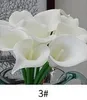 2018 Ventes chaudes 50pcs MOQ Real Touch Lily Simulation Bouquets de fleurs de mariage Lis artificiel pour calla et décoration de la maison (pas de vase)