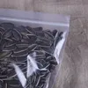 10 boyut PP PE PE PLASK KLİBİ YENİLEŞTİRİLMİŞ Berrak Plastik Şeffaf Torbalar 12 Telli İpek Fermuar Torbası Fermuar Kilotu Saklama Depolama 100 PCS/LOT DHL