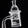 Cyclone Riptide Quartz Carb Cap D=31mm L=34mm Clear Fit for 2mm Banger With 25mm Bowl Not for Thermal E-Nails Dab Oil Rig Wholesale