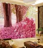 Rideaux 3d personnalisés arbre fleur paysage rideaux pour chambre cuisine fenêtre rideaux luxe salon rideau