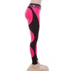 Europa Nueva Impreso Mujeres Pantalones de Yoga Patchwork Sexy Gimnasio Lindo Pantalones de Running Yoga Leggings Elásticos de La Danza FS5978