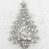 Ganze schöne Kristall Strass Weihnachtsbaum Pin Brosche Weihnachtsgeschenke Broschen C6808930369