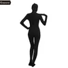 Ensnovo Donna Zentai Body Lycra Nylon Spandex Suit Occhi Aperti Unitard Tute Body per le donne Cosplay Festa di Halloween