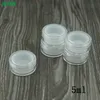 10st 5 ml Clear Acrylic vaxkoncentratbehållare non -stick silikon dab bho hash olje torr förvaring burkar 5859025