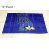 NCAA Delaware Fightin 'Blue Hens Bandiera in poliestere 3ft * 5ft (150cm * 90cm) Bandiera Banner decorazione volante casa giardino regali all'aperto