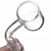 Flat Top Quartz Banger Nail Smoke Round Bottom banger Domeless 10 14 18 Male Female Joint for Glass bong