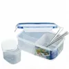 Pojedyncza klamra wokół lunchbox może mikrofalowe pudełko stołowe lunchbox pojedynczy plastikowy bento pudełka na lunch gorąca sprzedaż