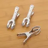 Novelty Stainless Steel Clothes-pin Pegs Spring Clips For Air-dry Socks Underware Coat Pants Laundry Drying Hanger Rack Document Folder