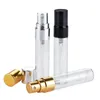 1000 przedmiotów/partia 5 ml mini spray perfum butelki aluminium Aluminium atomizer pusta podróże kosmetyczne pojemniki z perfumami Bezpłatna wysyłka