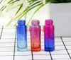 150pcs / lot 10 ml gradiënt kleuren navulbare spuitflessen mini glazen verstuiver lege parfum fles