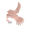 Hurtownie Handmde DIY Broszka Biżuteria Latający Birdie Red-Corowate Crane Flamingo Metal Ptak Płaszcz Broszka Pinów Sukienka Kurtka Pin Prezent