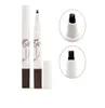 Music Flower Liquid Eyebrow Pen Eyebrow Enhancer 6 Colors Four Head Enhancer Waterproof drop6265571