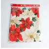 36*180cm Christmas Tablecloth Decorative Xmas Santa Claus Tapestry Poinsettia Table Runner Dropshipping Sep28