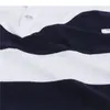 Camiseta com decote em v para homens verão listrado largo manga curta camisetas tamanho grande respirável magro tops352n
