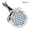 Tree Of Life 316L Stainless Steel Car Air Freshener 30mm Aromatherapy Essential Oil Diffuser Locket Vent Clip With Refill Pads