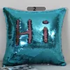 Groothandel Sequin Pillow Case Cover Mermaid Kussensloop Glitter Omkeerbare Sofa Magic Double Reversible Swipe Cushion Cover 24 Designs Xmas