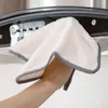 Microfiber keuken reinigingsdoeken geen pluis absorberende doek schoteldoek dubbel-dimensionale fluwelen reinigingsdoek koraal fleece