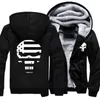 Dropshipping USA Größe Schädel Gedruckt Hoodie für männer Hoodies Sweatshirts Winter Verdicken Fleece Warme männer Jacken Mantel