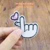 naai borduurwerk grappige patches voor kleding opstrijkbare applique mode streep patch voor meisje jas accessoires hand met liefde 10 PCS309v