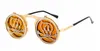 Vintage Steampunk lunettes de soleil Design rond Flip Up Steam Punk femmes revêtement lunettes de soleil hommes rétro métal cercle lunettes de soleil 10 Pcs/Lot